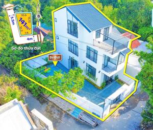 BÁN CĂN VILLA 3 TẦNG HIỆN ĐẠI, CÓ HỒ BƠI LỚN, KIỆT ÔTÔ LÝ NAM ĐẾ, PHƯỜNG KIM LONG, TP HUẾ