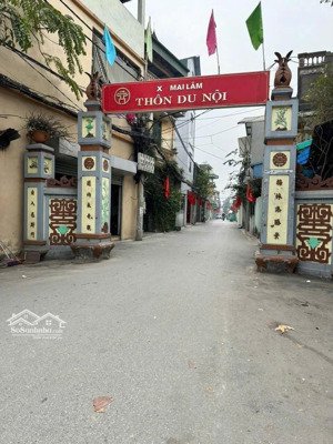 cần bán gấp lô đất thổ cư cạnh khu đấu giá du nội, mai lâm đông anh sổ đỏ sẵn công chứng