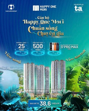 happy one mori bùng nổ sau ngày kick off giá chỉ từ 38,6 triệu/m² giai đoạn f0 cực hiếm!