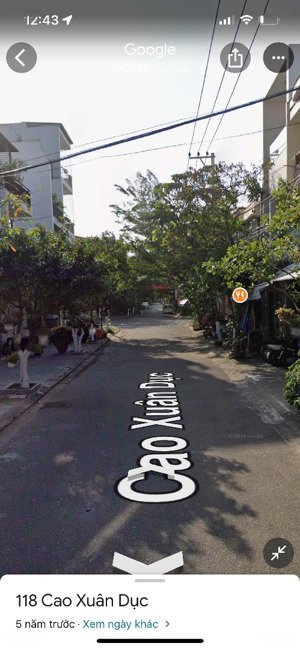 bán nhà 3 tầng mặt tiền đường cao xuân dục, phường hải châu, đà nẵng. dt 58m2, giá 6.4 tỷ tl