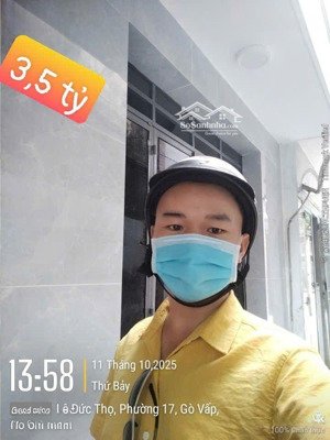 bán nhà mới 2 tầng ngay chợ an nhơn, p17, gò vấp