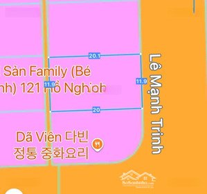 bán lô đất kín 240m2 đường lê mạnh trinh, ngay biển mỹ khê đà nẵng