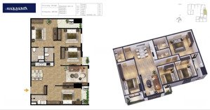 bán căn 4 ngủ mã a07 chung cư bluegem tower - lh 