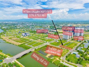 bán lô góc 3 mặt thoáng view sông cổ cò,view công viên vị trí vip phù hợp xây căn hộ, khách sạn fpt