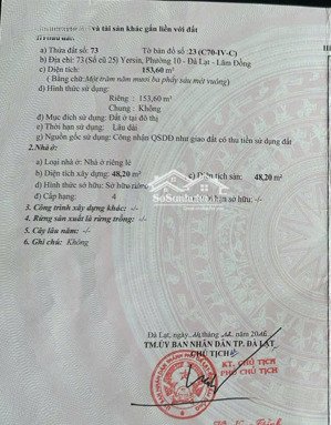 bán nhà mặt tiền đường yersin, phường 10, đà lạt 154m2 giá rẻ 14,1 tỷ!
