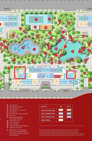 bán căn 2pn cdt giá 3.4ty all in origami vinhomes grand park. q9, hcm