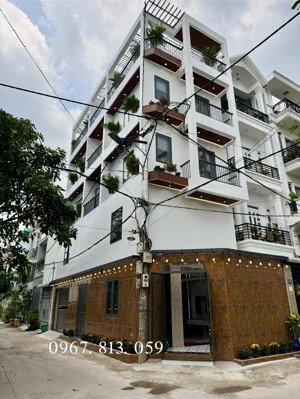 nhà 2 mặt tiền thông tô ngọc vân, dt:5x14m, lửng, 3lầu, 4pn, 6vs, gara ô tô, sân thượng, 7,46 tỷ