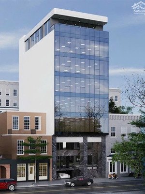 chính chủ bán tòa nhà văn phòng cao cấp phố nguyễn hoàng 135m x 9tx 7m, vỉa hè,thang máy kd đỉnh