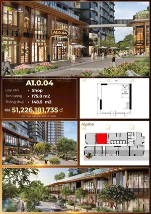 eaton park - bán shophouse - tháp a1.0.04 - dt 175 m2 - giá bán gốc cđt gamuda land