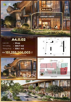 eaton park - bán shophouse mặt tiền đường mai chí thọ, dt lớn 369m2 - 2 tầng - tt 5% sở hữu ngay