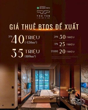 2pn, 100m2, 6,8tỷ, còn vài căn sót lại của dự án the ten cho thuê 30tr/th, lợi nhuận hơn 6%/năm