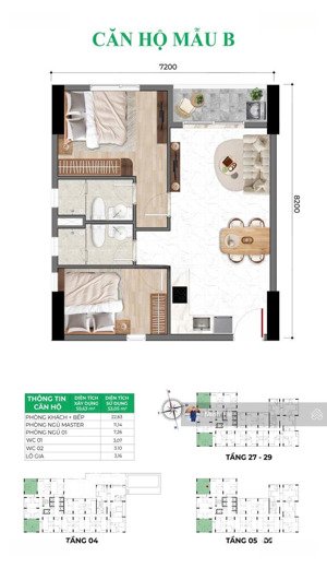 bán 2pn, mẫu 51m. giá 2,107 tỷ. tt 15% nhận nhà, htro 0% lãi suất tại dự án bcons asahi quốc lộ 1k