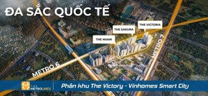vinsmart city: còn 1 căn shop khối đế 57m2 the victoria- lời 95tr/tháng- vốn 3tỷ- ck 10,5%- sổ đỏ
