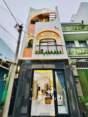 nhà đẹp xây mới cạnh chợ an nhơn gò vấp 