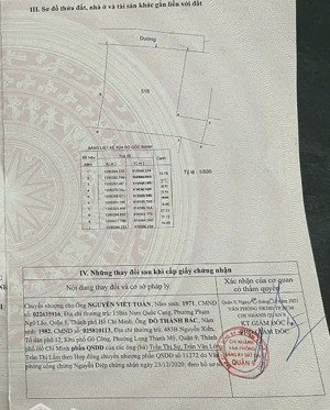 chính chủ đăng bán, đất sổ đỏ sang tên ngay, 100m2, giá chỉ 40tr/m2, mặt đường phươc kiển, nhà bè