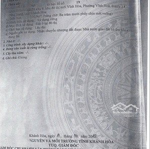 bán đất đường phạm văn đồng, phường bắc nha trang, 75 triệu/m2, dt: 309m2 sổ hồng lh: 