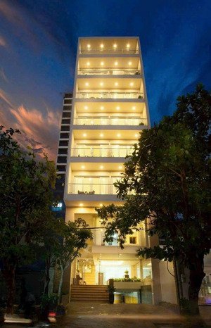 nhà mặt tiền lý chiêu hoàng q6 (4,2x27) hầm trệt lửng 6 lầu. hdt 42 triệu. giá 17 tỷ