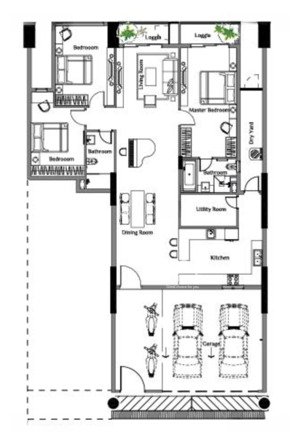 sky linked villa | ô tô chạy lên tận nhà - cho thuê 3pn ntcb chỉ từ 26tr/tháng