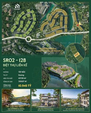 bán căn ngoại giao sr02-128, diện tích 107m2,xây 3 tầng 1 tum tại dự án thanh xuân valley vĩnh phúc