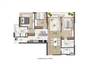 jade square 3pn 128m², sở hữu vĩnh viễn, chỉ 3km tới hồ tây, vốn từ 8 tỷ