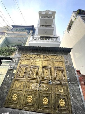 cho thuê nhà hẻm xe tải 12m 1 sẹc ( quang trung ) p10- gv - 4*20m- 1lung 3 lầu-full nội thất