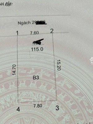 nhà 3,5 tầng dân xây, tính giá đất. dt 115m2, mặt tiền khủng 7,6m. lô góc.đường nhiều ô tô tránh,kd