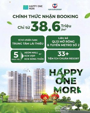 giỏ hàng trực tiếp cđt,căn hộ chuẩn nhật mặt tiền ql 13 sát tttm aeon mall chỉ 1,5 tỷ,sổ hồng riêng