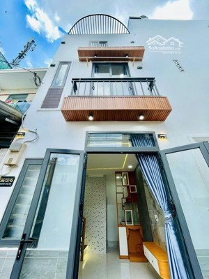 nhà 2 lầu 15.4m2 hẻm xe hơi thông đường nguyễn thái sơn, ngay đh văn lang.