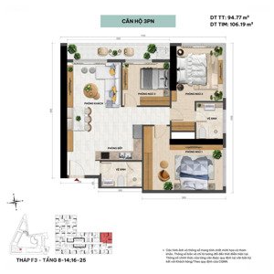 căn 3pn góc ban công nam trọn view tại feliza cầu giấy, hỗ trợ ls 0% đến 30 tháng, chiết khấu 20%