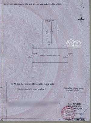 bán đất mt cách mạng tháng 8 , ngang 5m , gần bv gia đình