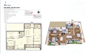 (quỹ ngoại giao) chỉ trả trước 2,4tỷ sở hữu căn vip 3ngủ 88,5m2 tòa tmc smart cạnh ciputra view cv