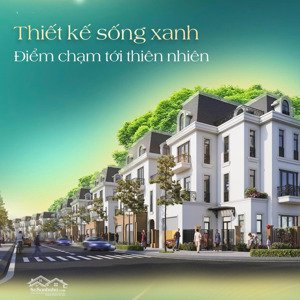 shophouse green river thuỷ nguyên 2 mặt tiền, mặt đường 19m và mặt sau là công viên. giá 9,2 tỷ