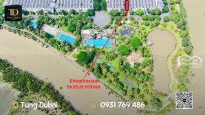 nhà phố shophouse trục công viên sông cực thoáng bán giá đầu tư, có dòng tiền cho thuê giá 13.8 tỷ