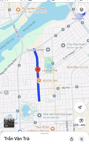 bán nhà 2 tầng trục kinh doanh 10.5m trần văn trà, hoà xuân - gần 2 bệnh viện lớn - giá 6.3 tỉ tl