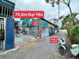 bán đất tại xã đại yên, chương mỹ, hà nội, 3,6 tỷ, 75,6m2 giá ưu đãi