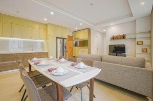 căn hộ 90m2 view city thoáng mát, gồm 2 phòng ngủ cho thuê full nội thất tại đảo kim cương