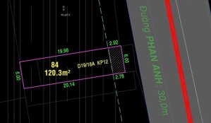 mt phan anh 6-20m vuông vức ngay chợ siêu nhộn nhịp đường rộng 30m xây gì cũng đẹp ạ 20ty