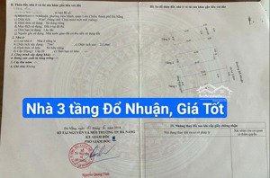 nhà 3 tầng mặt tiền đường 5m5 đổ nhuận hoà minh. cạnh chợ hoà mỹ. s= 91m2 ngang 5m giá: 6.2 tỷ