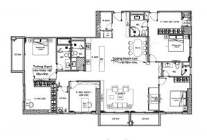 chủ nhà bán 2 căn hộ đập thông 4pn dt 213,5m2 tại chung cư sky park số 3 tôn thất thuyết cầu giấy