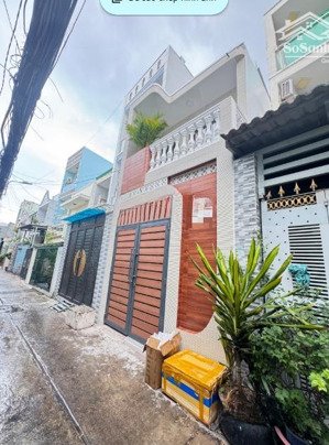 bán nhà hẻm thẳng xe ba gác tới nhà, 70.4m2, 1 trệt 1 lầu, 3pn 2wc nhà mới xây bùi minh trực p5 q8