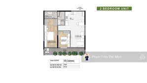 elysian đợt 1 - chuyển nhượng căn hộ 2pn balcony dài 9m có suất ô tô giá bán 5.3 tỷ bao thuế phí