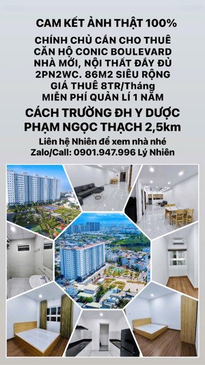 cho thuê căn hộ full nội thất gần đại học y dược phạm ngọc thạch cs2