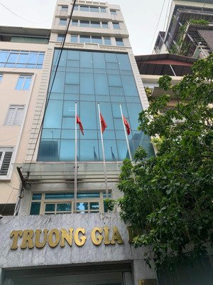 bán toà building cầu giấy 100m2 9 tầng thông sàn mặt tiền 7,5m đường phân lô bàn cờ