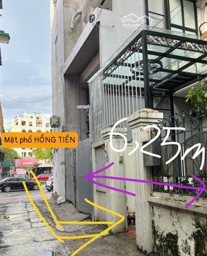 cách đúng 1 nhà ra mặt phố hồng tiến bồ đề - diện tích 113m 3tầng mt=hậu 6,25m - giá tốt.
