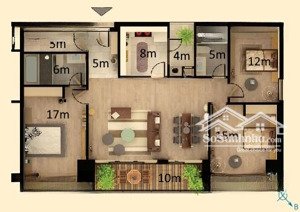 bán căn hộ cao cấp 134m, trung tâm, trên vành đai 2,5, không tắc đường, không nhập nước.