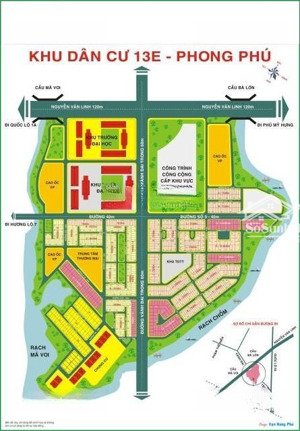bán lô biệt thự view hồ kdc 13e intresco nguyễn văn linh 200 m² giá 42tr/ m² liên hệ 