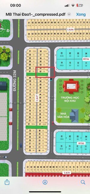 bán đất nền 114m2 tại thái đào