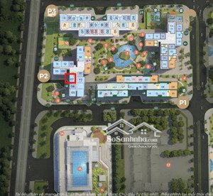 2 ngủ view hồ gia lâm - 2 hầm để xe - giá rẻ như sapphire 4 tỷ 590 - pk the pavilion