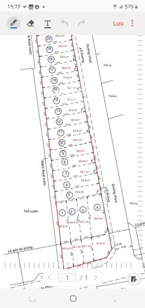 bán đất 1 sẹc an phú đông 3, 3.65 tỷ, 55.3m2