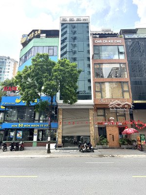 cho thuê toà nhà mặt phố nguyễn tuân - ngay ngã tư lê văn lương. diện tích 80m x 7 tầng. mt 5.5m.